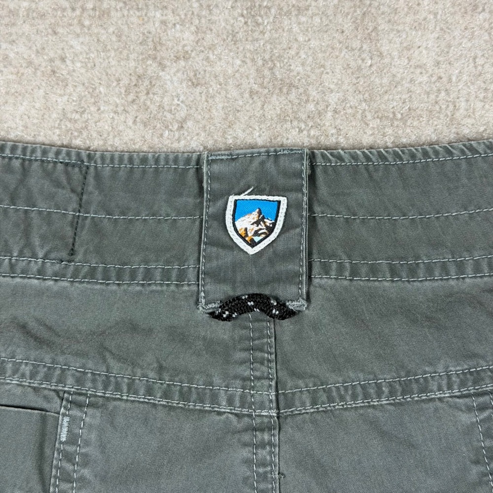 Kuhl Cargo Shorts Mens Size 36 Gray Green Pockets Outdoor Hiking Trail Gorpcore - Picture 10 of 11